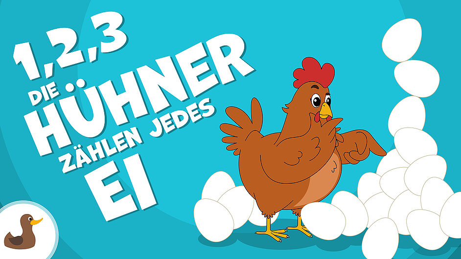 1, 2, 3 - Die Hühner zählen jedes Ei (Der Hühner-Song)
