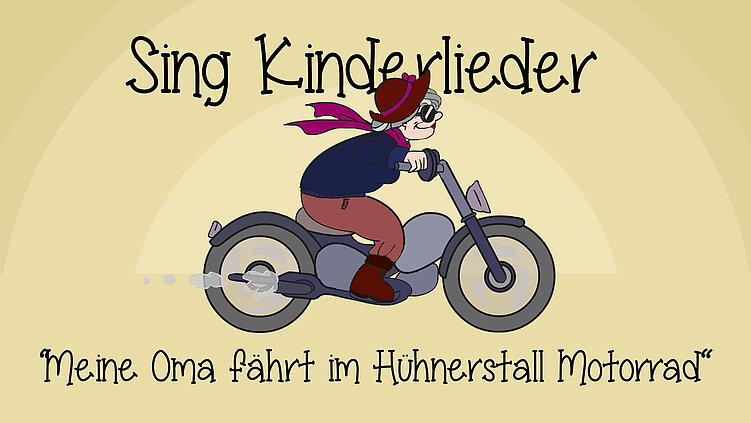 Meine Oma fährt im Hühnerstall Motorrad