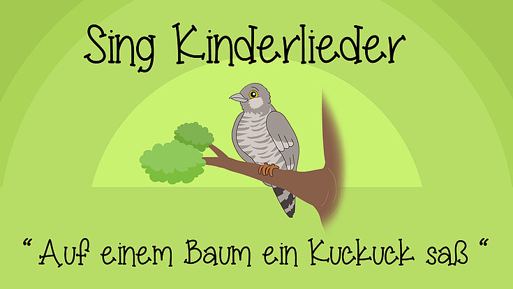 Auf einem Baum ein Kuckuck saß