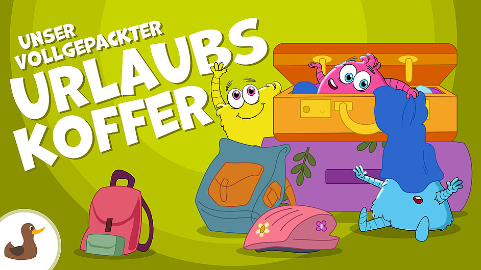 Unser vollgepackter Urlaubskoffer